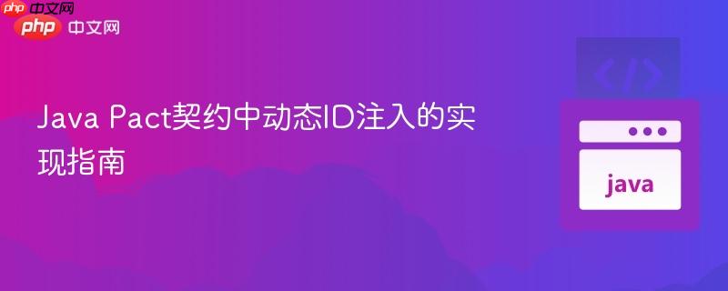 Java Pact契约中动态ID注入的实现指南