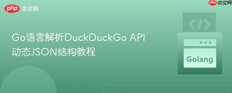 Go语言解析DuckDuckGo API动态JSON结构教程