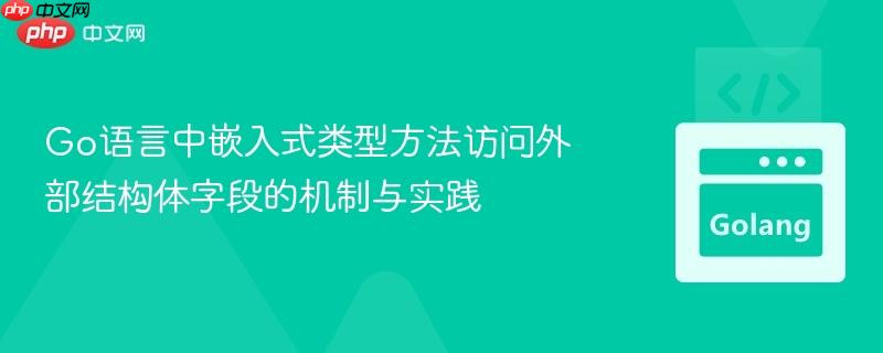 Go语言中嵌入式类型方法访问外部结构体字段的机制与实践