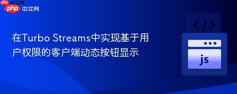在Turbo Streams中实现基于用户权限的客户端动态按钮显示