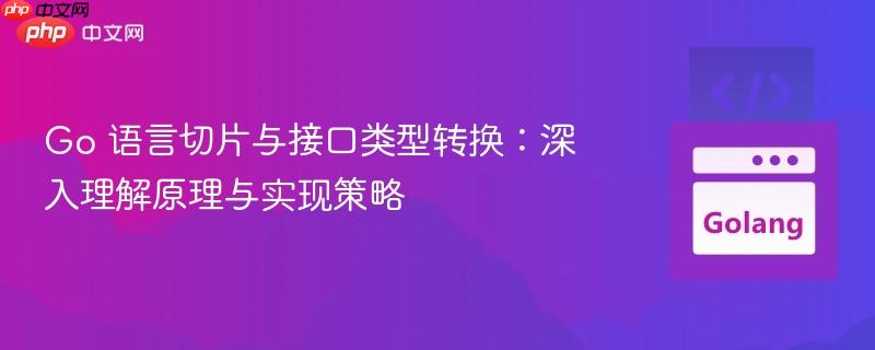 Go 语言切片与接口类型转换：深入理解原理与实现策略