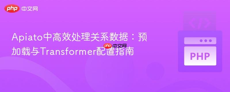 Apiato中高效处理关系数据：预加载与Transformer配置指南