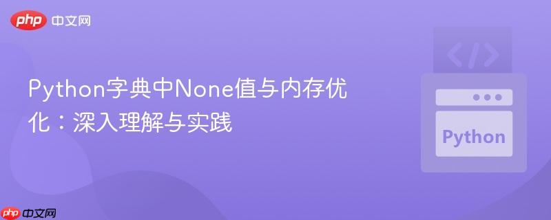 Python字典中None值与内存优化：深入理解与实践