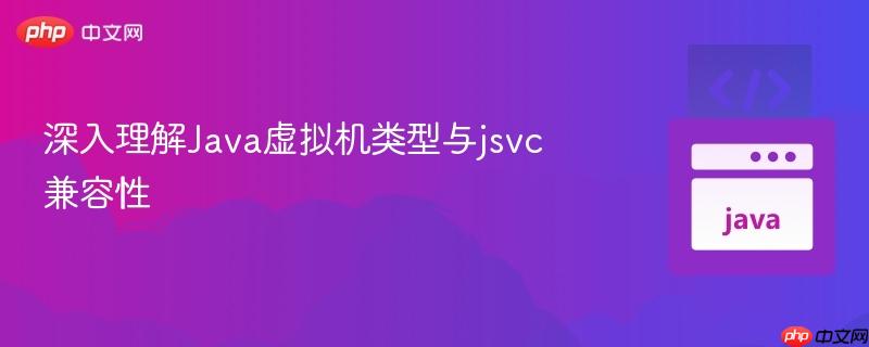 深入理解Java虚拟机类型与jsvc兼容性