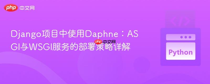 Django项目中使用Daphne：ASGI与WSGI服务的部署策略详解