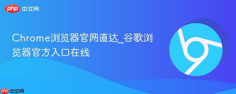 Chrome浏览器官网直达_谷歌浏览器官方入口在线