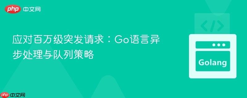 应对百万级突发请求：Go语言异步处理与队列策略