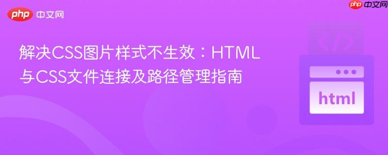 解决CSS图片样式不生效：HTML与CSS文件连接及路径管理指南