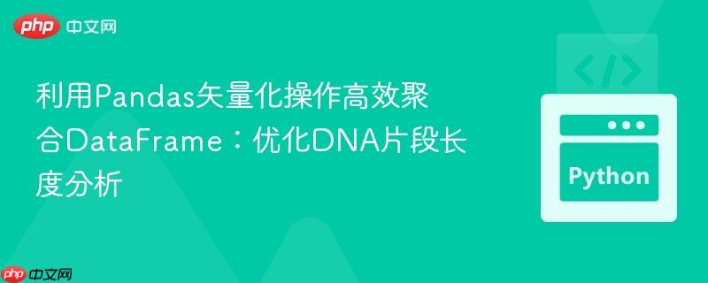 利用Pandas矢量化操作高效聚合DataFrame：优化DNA片段长度分析