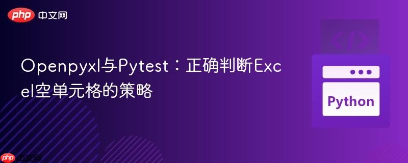 Openpyxl与Pytest：正确判断Excel空单元格的策略