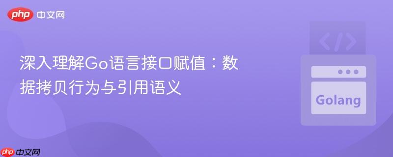 深入理解go语言接口赋值：数据拷贝行为与引用语义