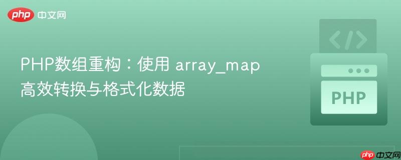 PHP数组重构：使用 array_map 高效转换与格式化数据