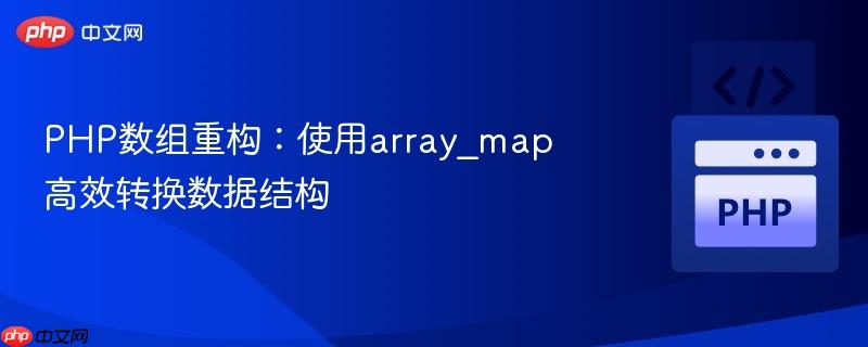 PHP数组重构：使用array_map高效转换数据结构