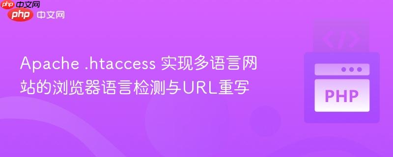 Apache .htaccess 实现多语言网站的浏览器语言检测与URL重写