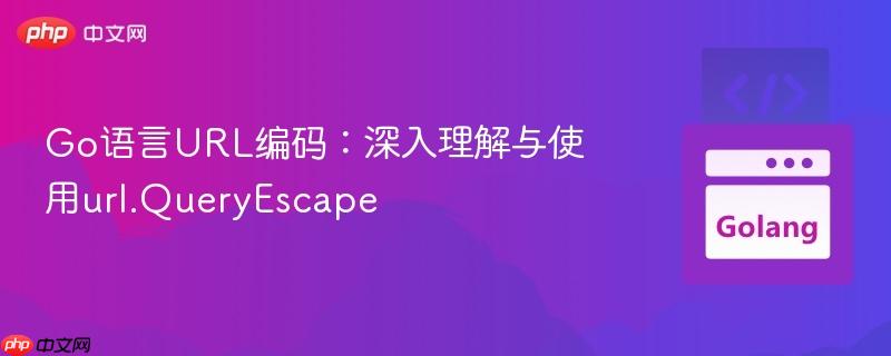 Go语言URL编码：深入理解与使用url.QueryEscape