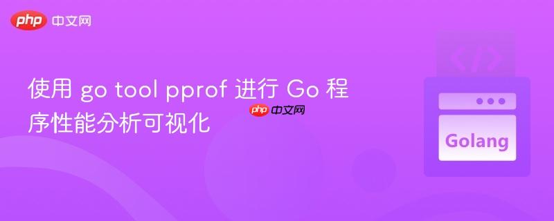 使用 go tool pprof 进行 Go 程序性能分析可视化