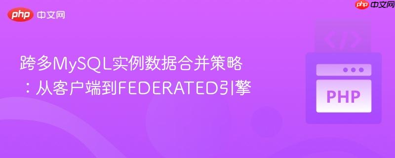 跨多mysql实例数据合并策略：从客户端到federated引擎