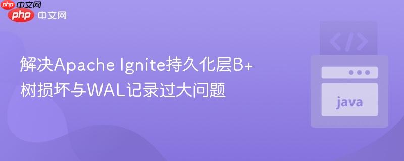 解决Apache Ignite持久化层B+树损坏与WAL记录过大问题