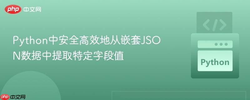 Python中安全高效地从嵌套JSON数据中提取特定字段值