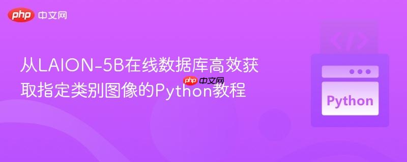 从LAION-5B在线数据库高效获取指定类别图像的Python教程