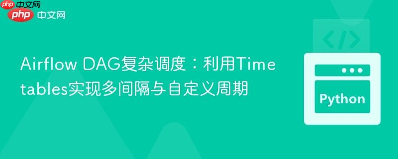 Airflow DAG复杂调度：利用Timetables实现多间隔与自定义周期