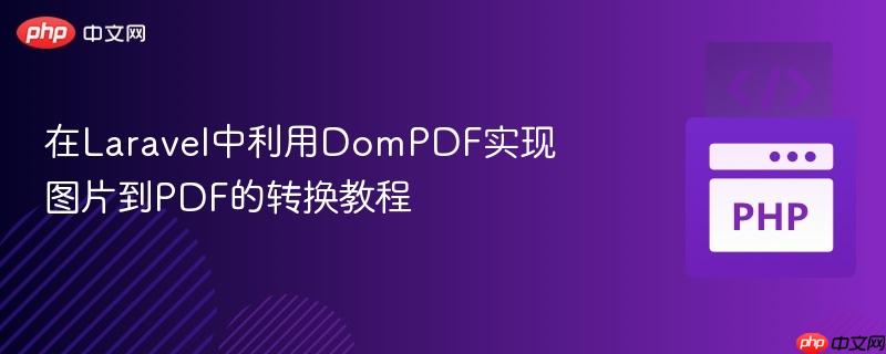 在laravel中利用dompdf实现图片到pdf的转换教程
