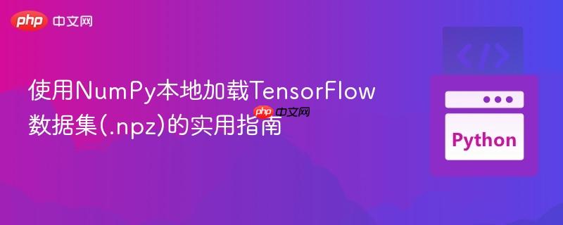 使用NumPy本地加载TensorFlow数据集(.npz)的实用指南