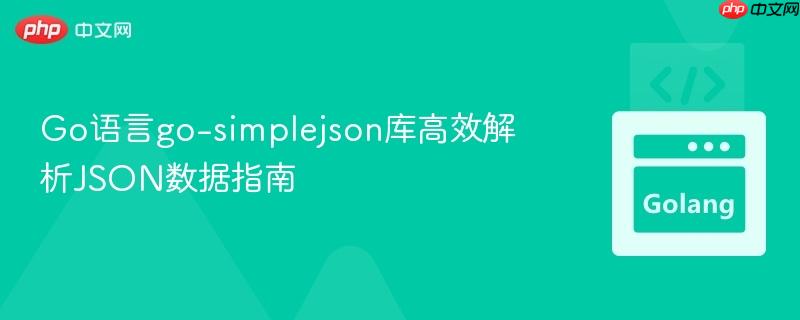 Go语言go-simplejson库高效解析JSON数据指南