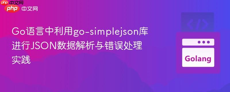 Go语言中利用go-simplejson库进行JSON数据解析与错误处理实践