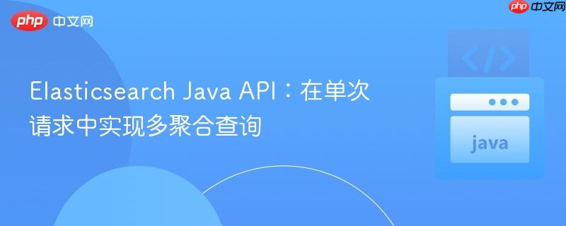 Elasticsearch Java API：在单次请求中实现多聚合查询