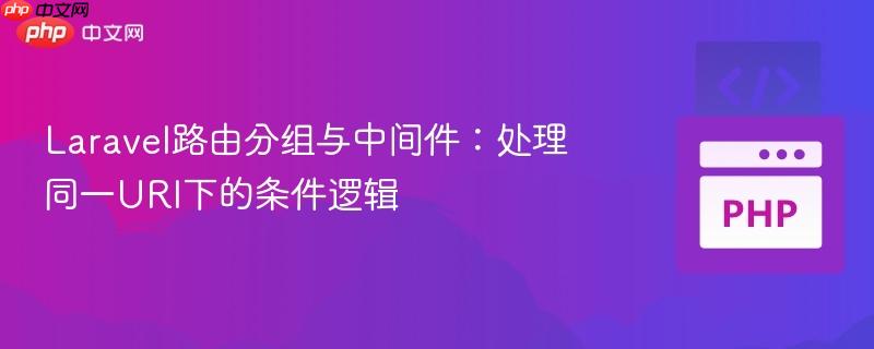 Laravel路由分组与中间件：处理同一URI下的条件逻辑