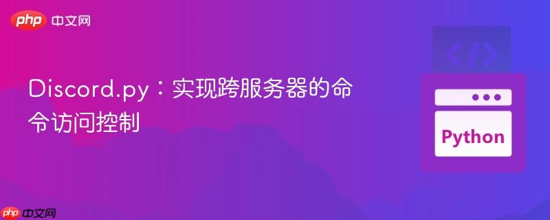 Discord.py：实现跨服务器的命令访问控制