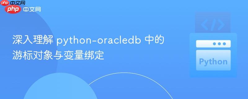 深入理解 python-oracledb 中的游标对象与变量绑定