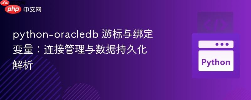 python-oracledb 游标与绑定变量：连接管理与数据持久化解析