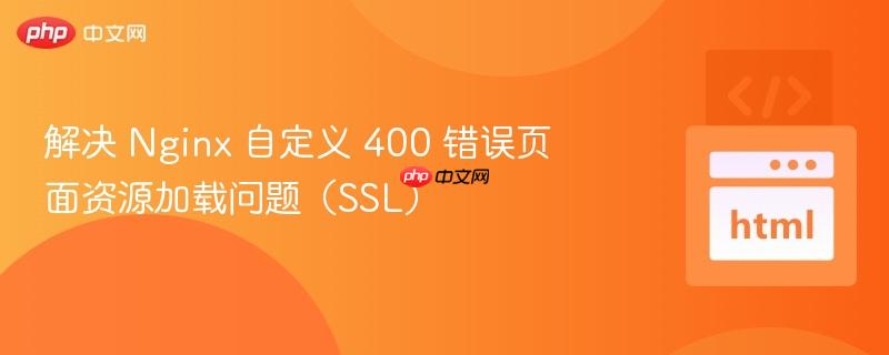 解决 Nginx 自定义 400 错误页面资源加载问题（SSL）
