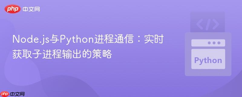 Node.js与Python进程通信：实时获取子进程输出的策略