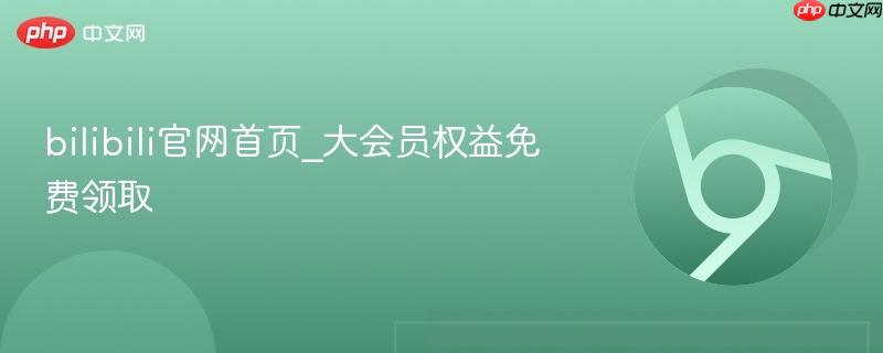 bilibili官网首页_大会员权益免费领取