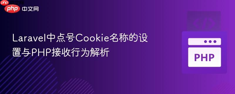 Laravel中点号Cookie名称的设置与PHP接收行为解析