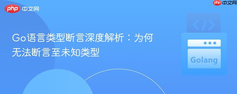 Go语言类型断言深度解析：为何无法断言至未知类型