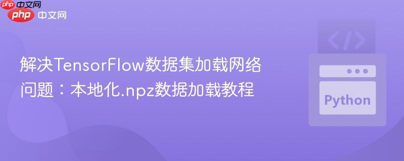 解决TensorFlow数据集加载网络问题：本地化.npz数据加载教程
