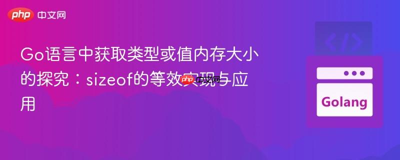 Go语言中获取类型或值内存大小的探究：sizeof的等效实现与应用