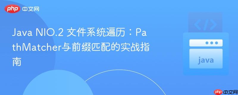 Java NIO.2 文件系统遍历：PathMatcher与前缀匹配的实战指南
