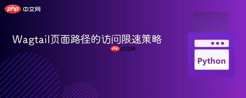 Wagtail页面路径的访问限速策略