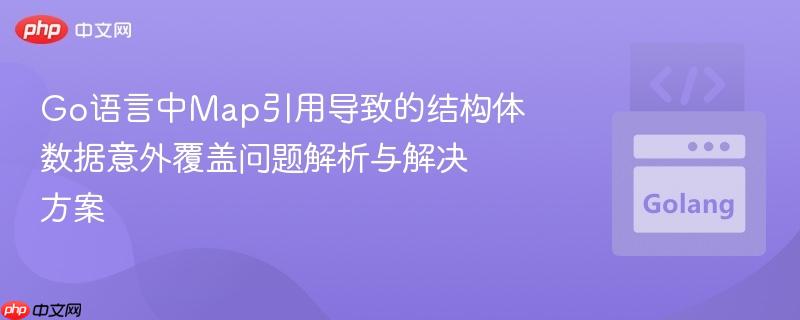 Go语言中Map引用导致的结构体数据意外覆盖问题解析与解决方案