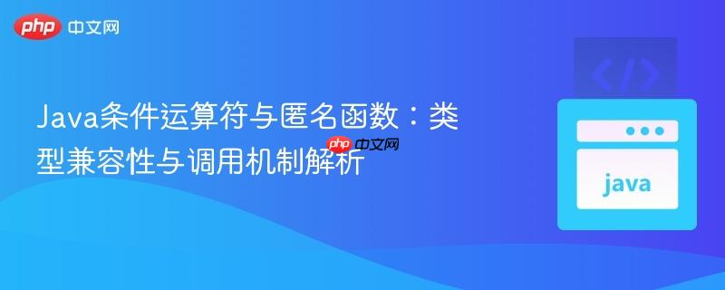 Java条件运算符与匿名函数：类型兼容性与调用机制解析