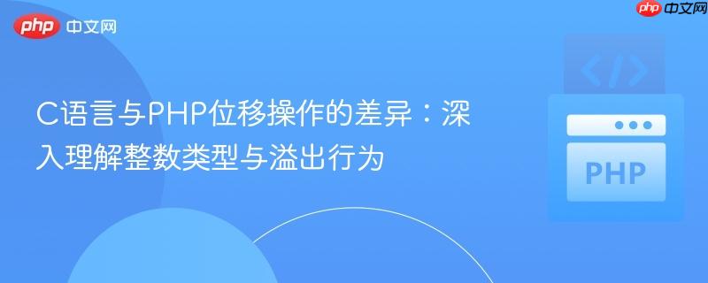 C语言与PHP位移操作的差异：深入理解整数类型与溢出行为