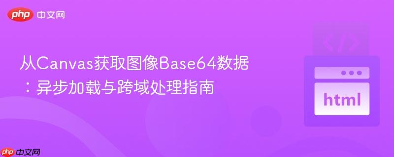 从Canvas获取图像Base64数据：异步加载与跨域处理指南