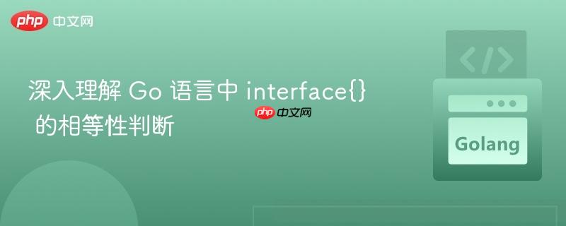 深入理解 Go 语言中 interface{} 的相等性判断