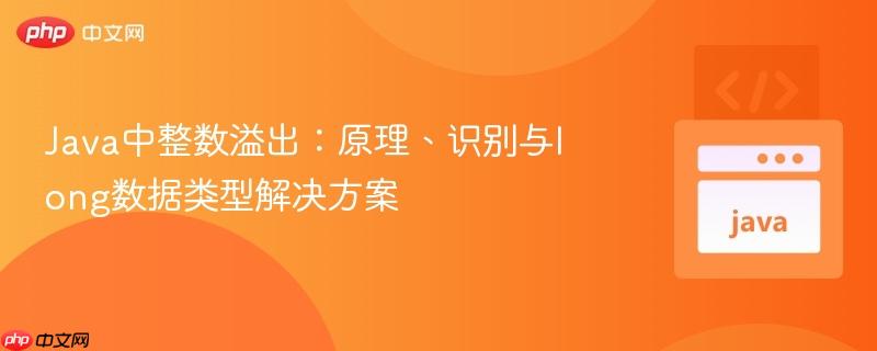 Java中整数溢出：原理、识别与long数据类型解决方案