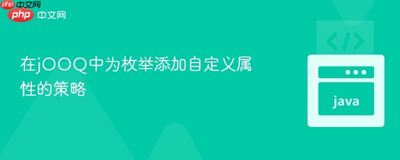 在jOOQ中为枚举添加自定义属性的策略